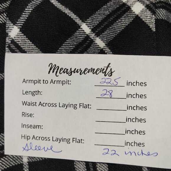 AVA & VIV Black & White Long Sleeve Plaid Flannel Blouse Soft Top Womens Size 0X - Picture 13 of 13